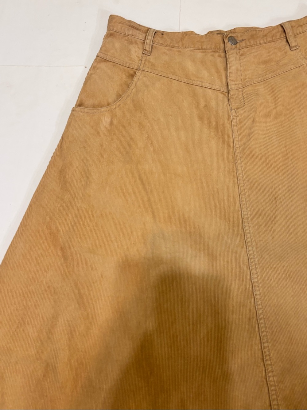 J. Crew Corduroy A-Line Skirt in Camel - Picture 3 of 10